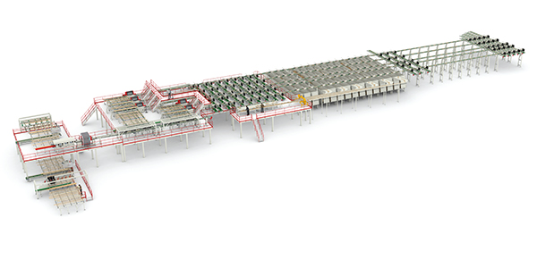 World's largest optimizing cross-cut line