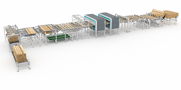 Hardwood lumber grading industry